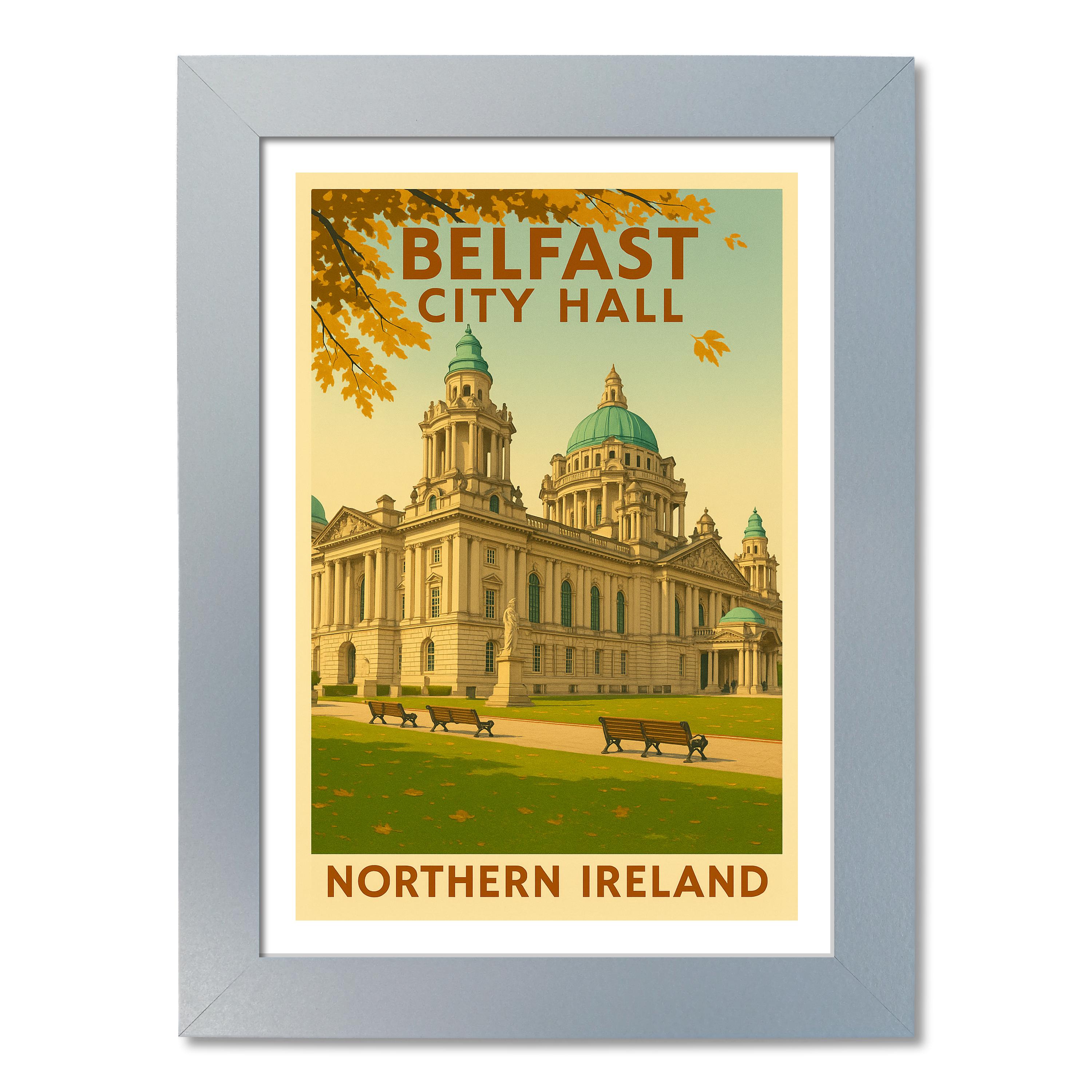 Belfast Rathaus Reiseposter - Bild 5 von 7