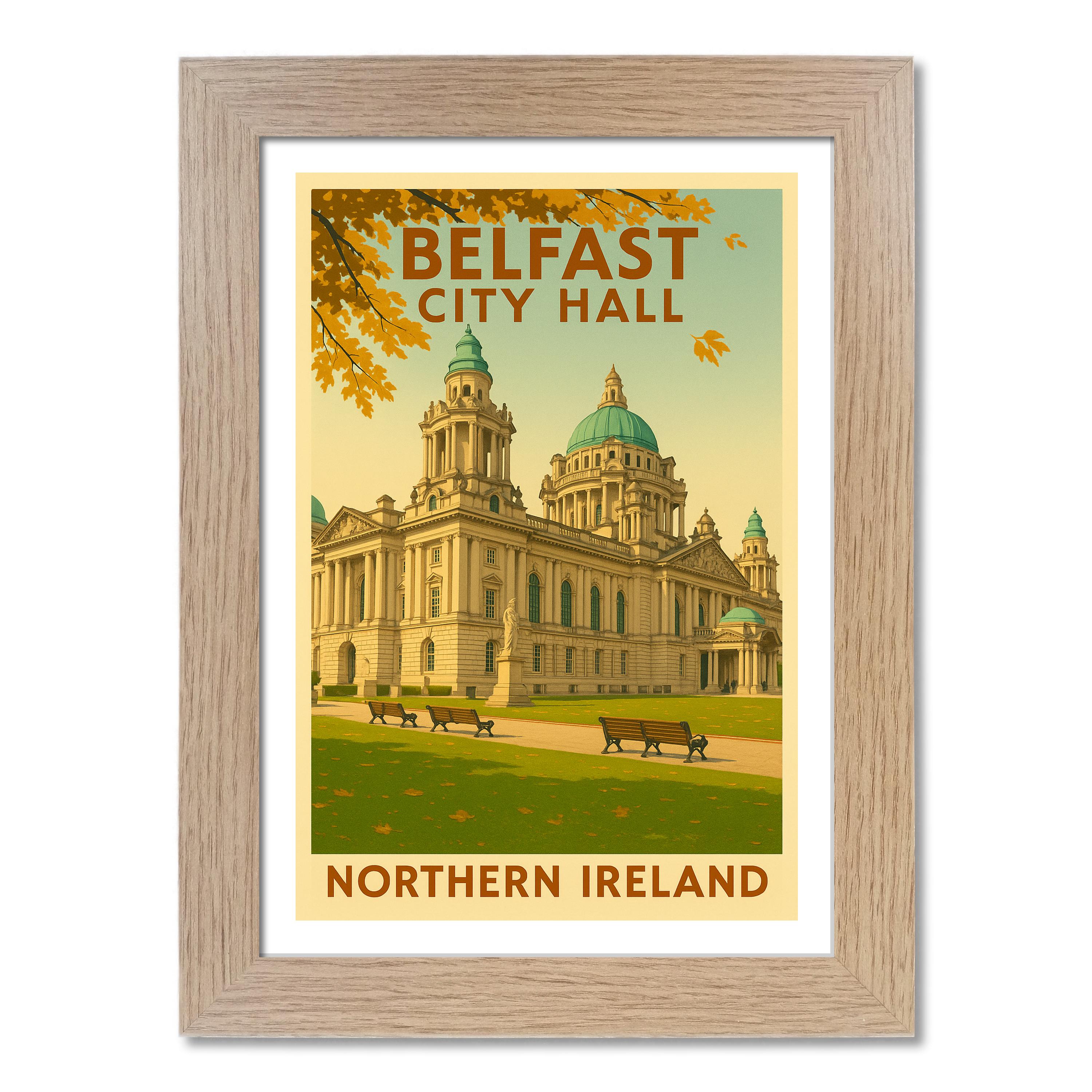 Belfast Rathaus Reiseposter - Bild 7 von 7
