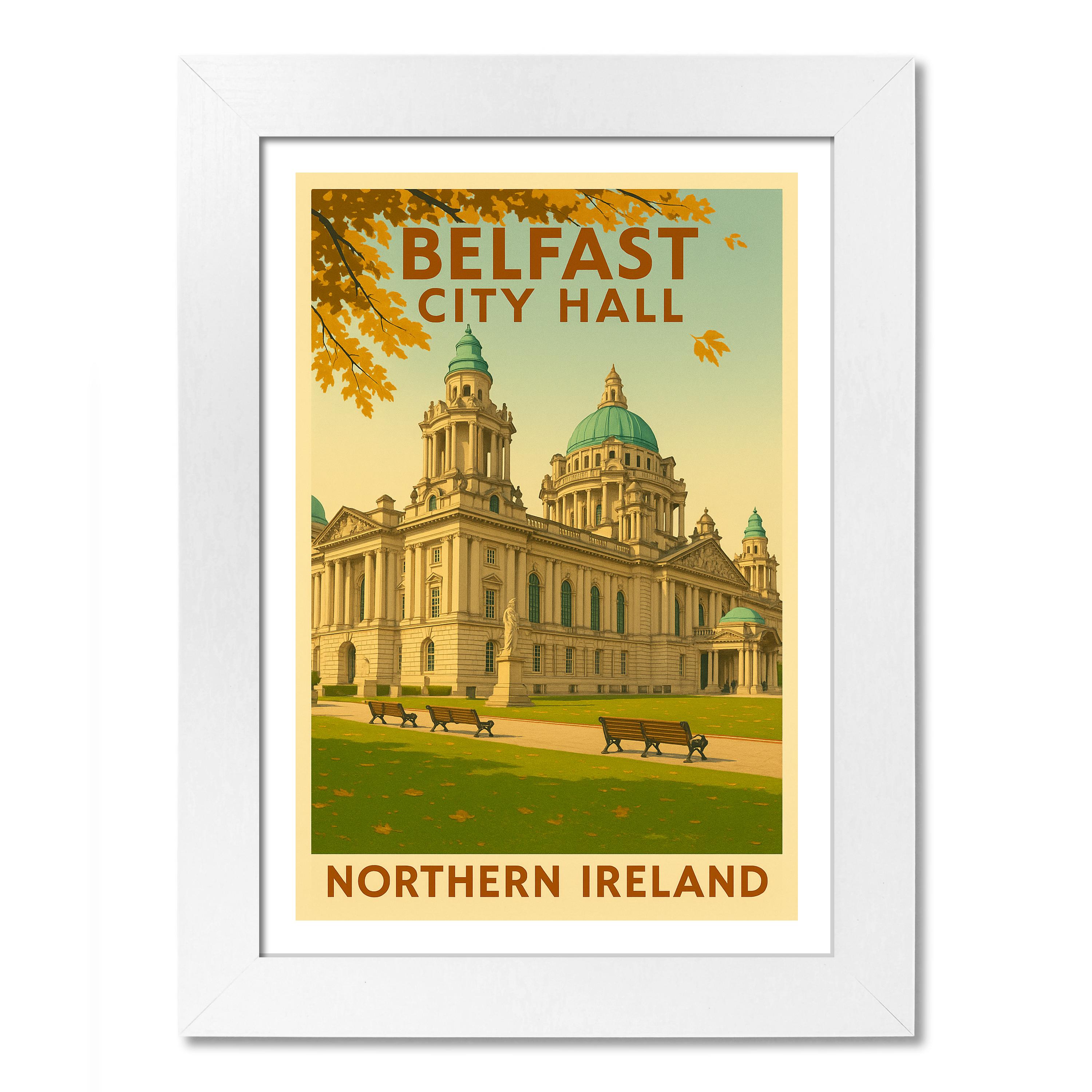 Belfast Rathaus Reiseposter - Bild 4 von 7