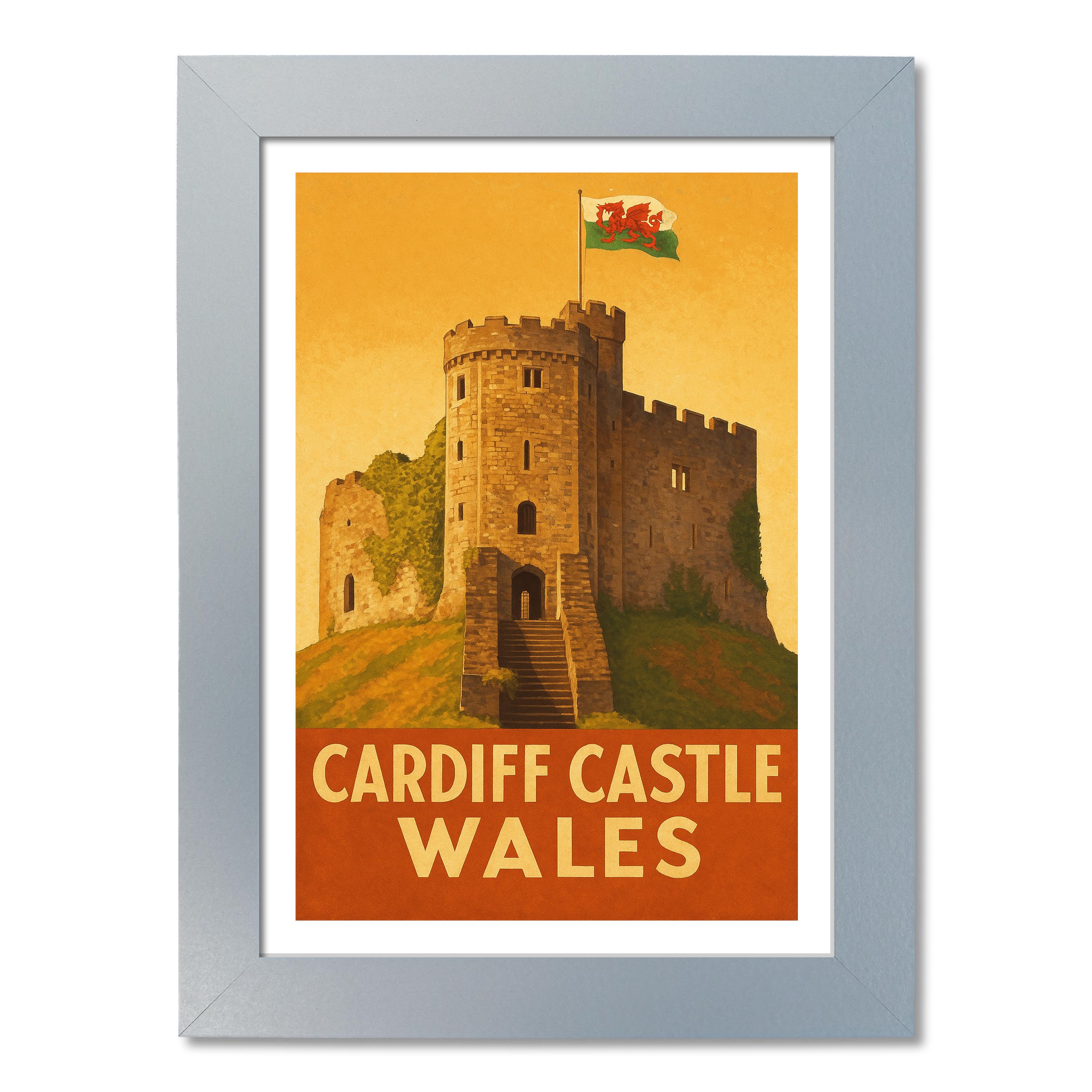 Póster de viaje del castillo de Cardiff - Imagen 5 de 7