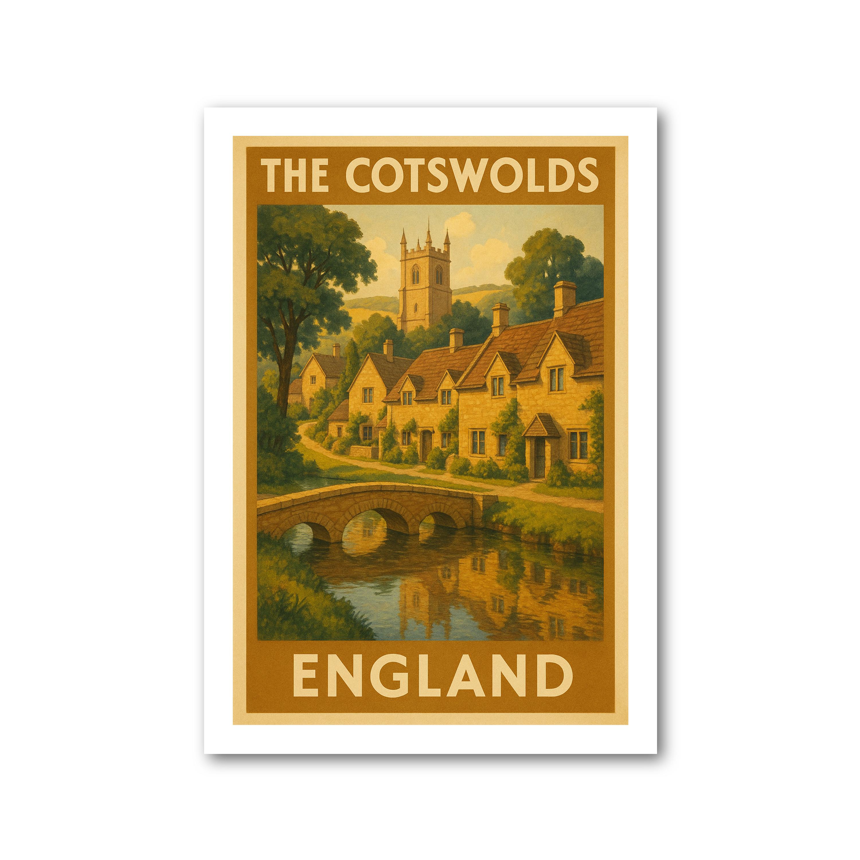 Cotswolds Travel Poster - Picture 2 of 7