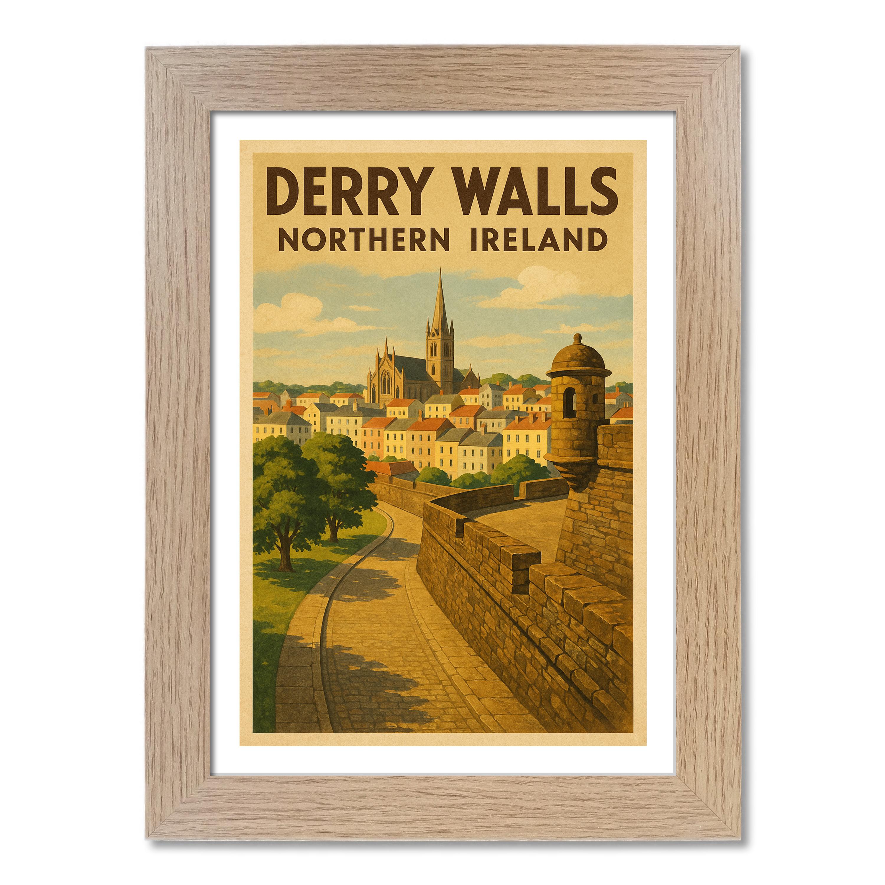 Derry Walls Travel Poster - Picture 7 of 7