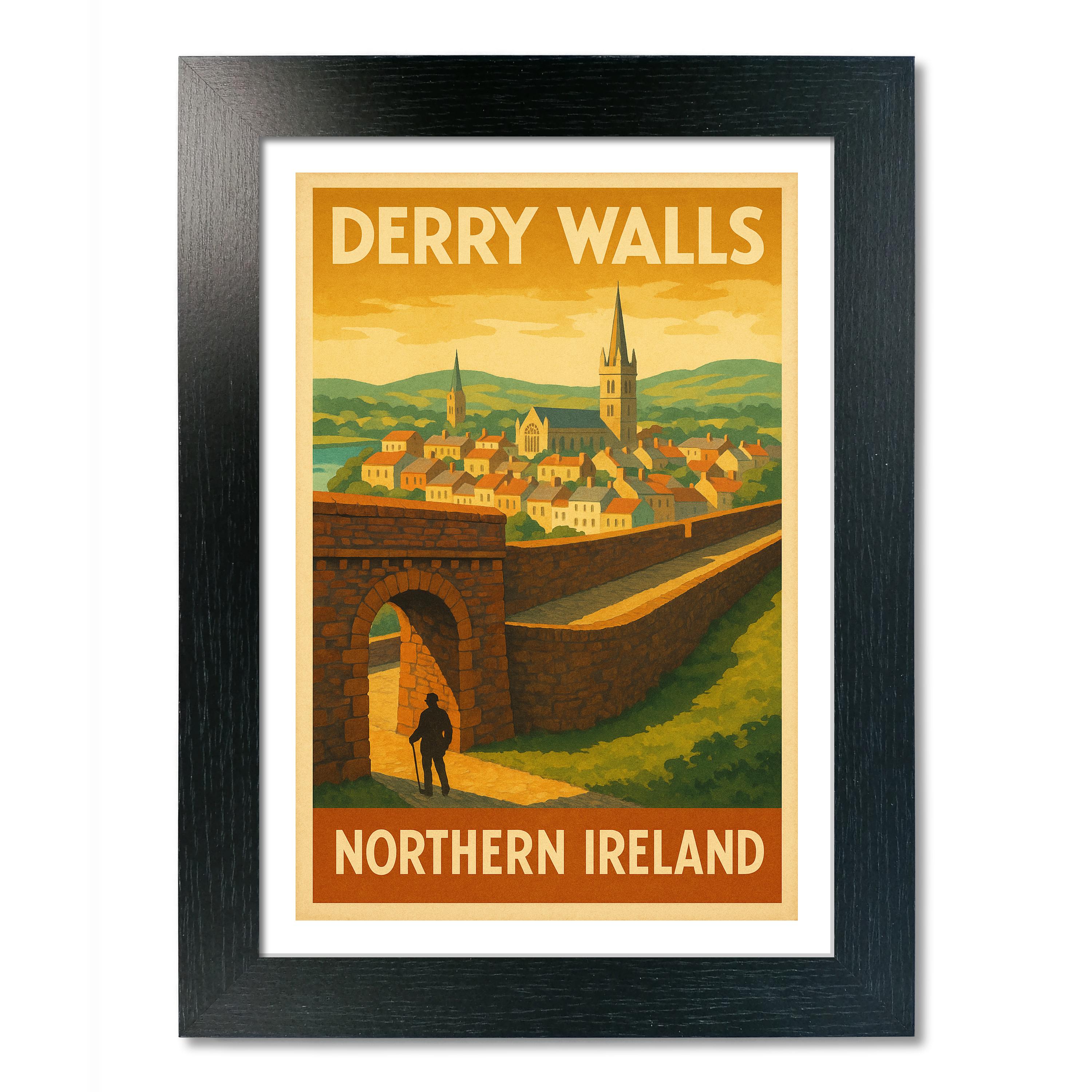 Derry Walls Travel Poster - Picture 3 of 7