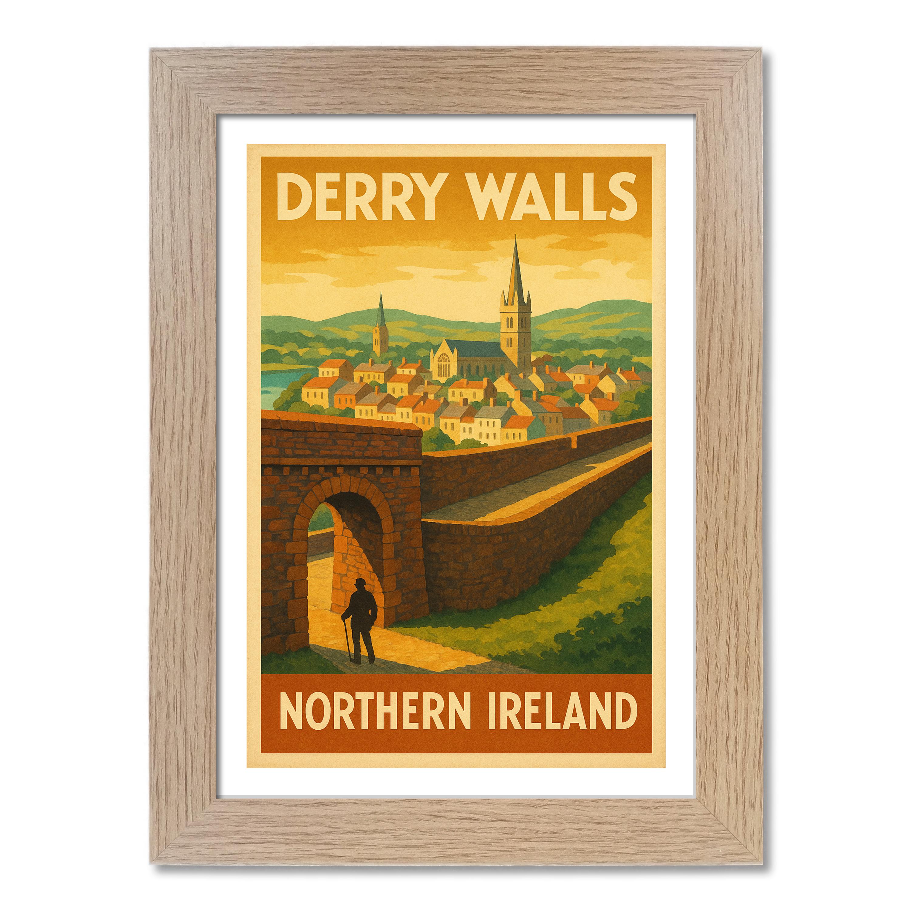 Derry Walls Travel Poster - Picture 7 of 7