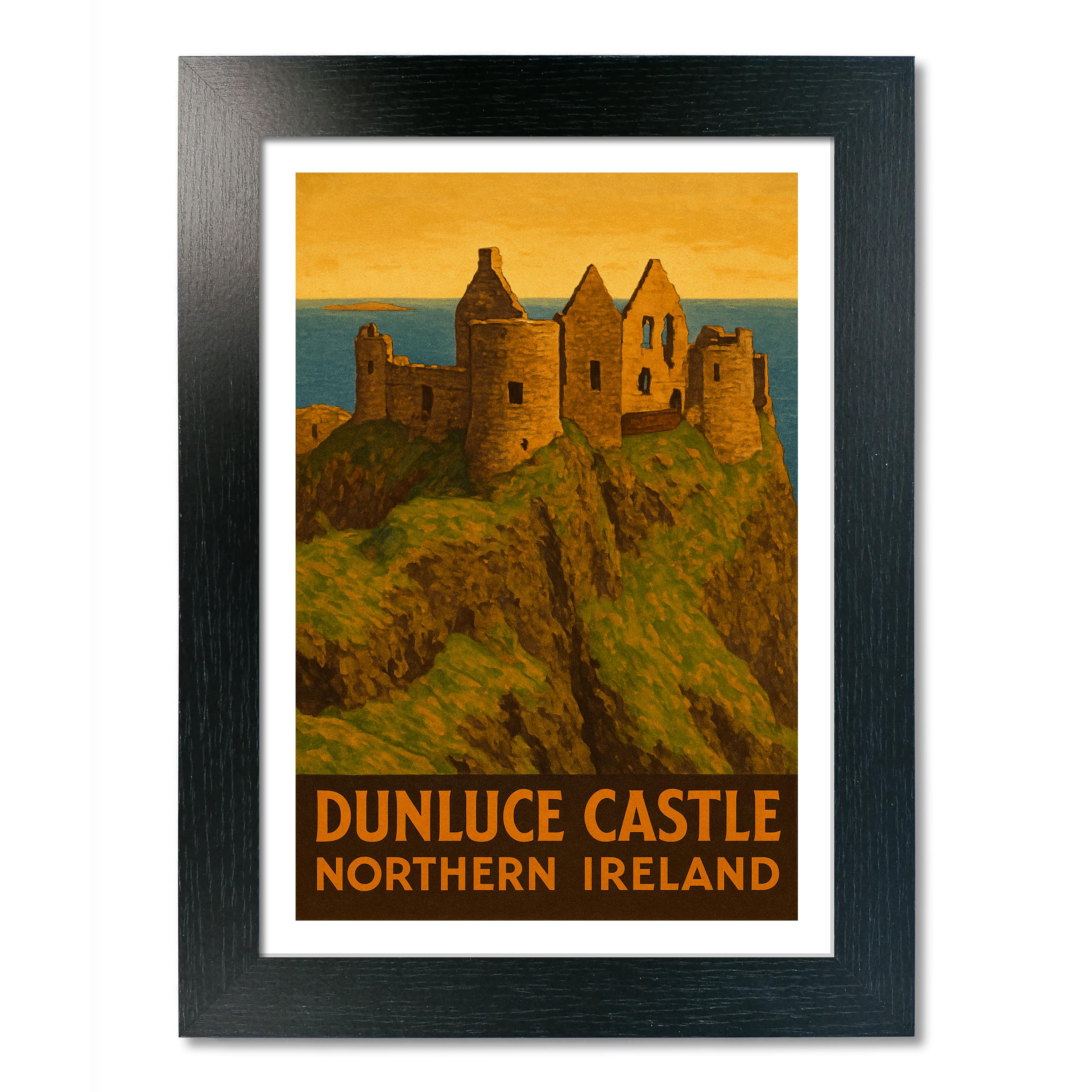 Dunluce Castle Travel Poster - Picture 3 of 7