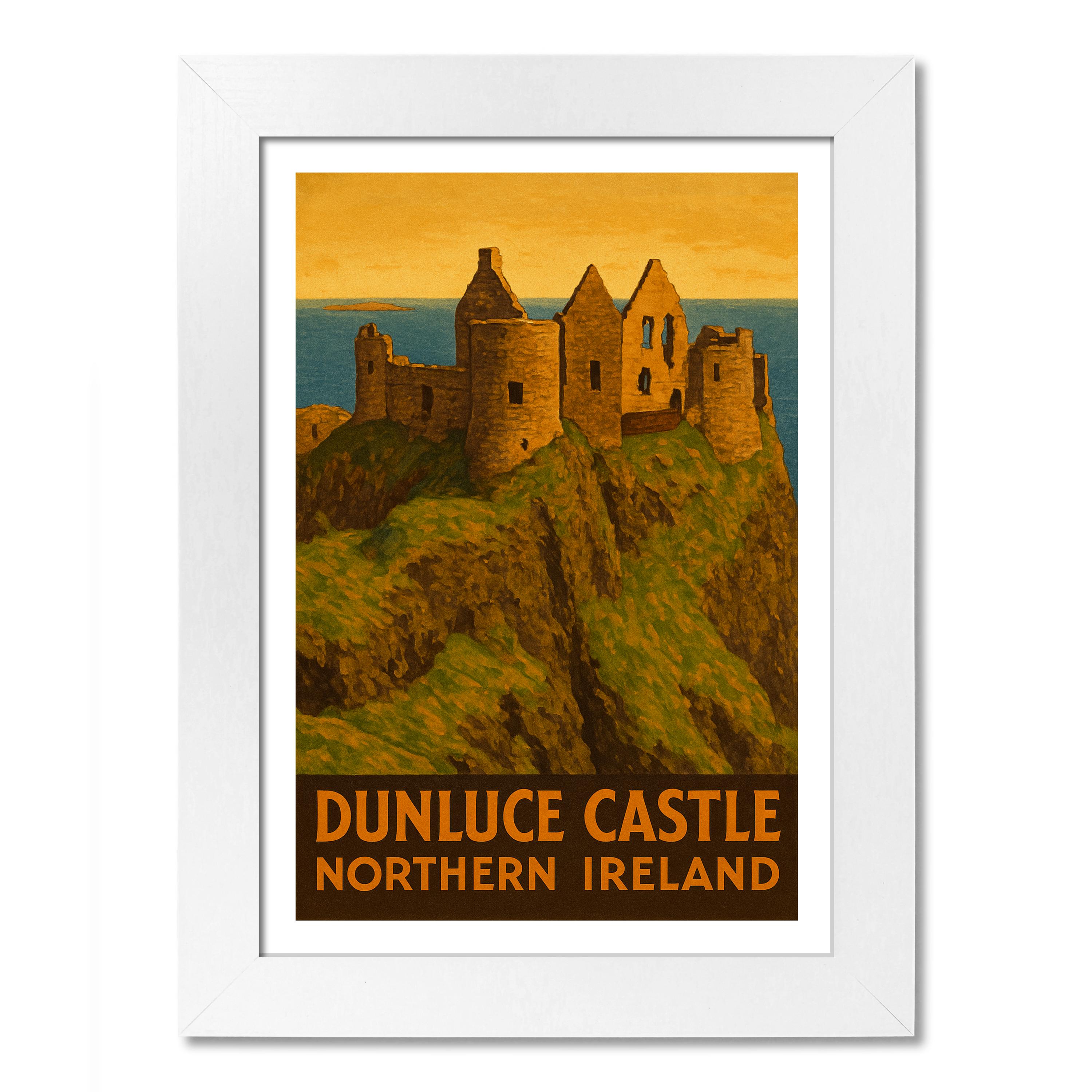 Dunluce Castle Travel Poster - Picture 4 of 7