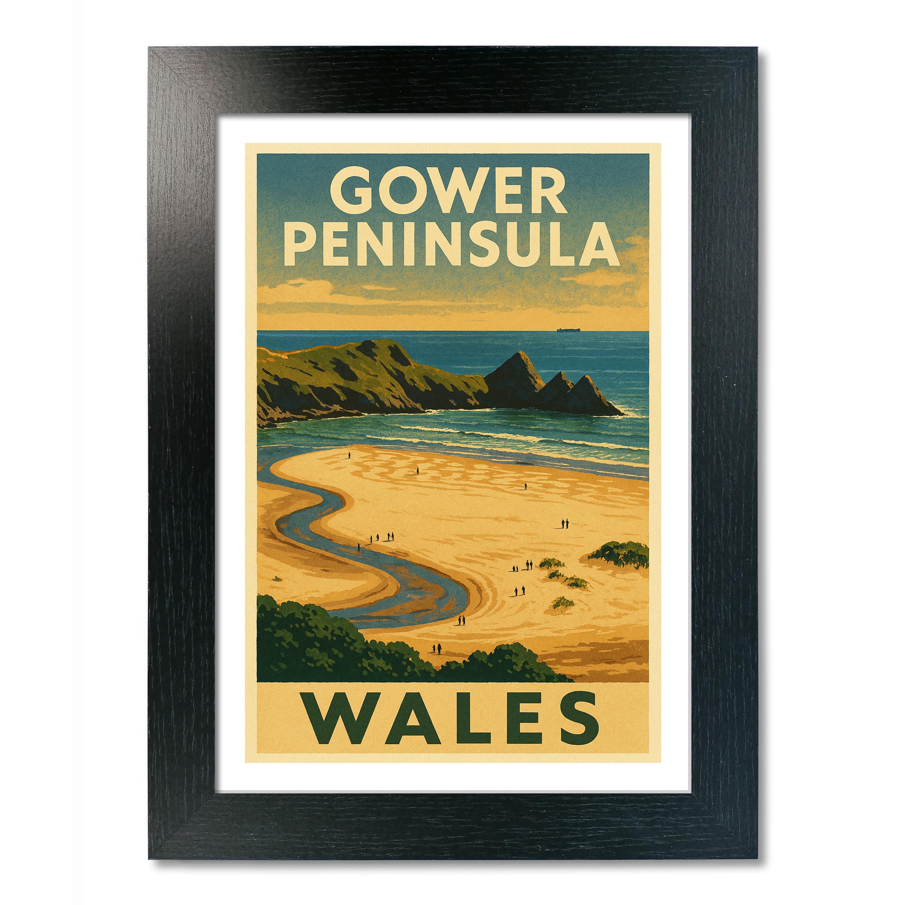 Gower Peninsula Travel Poster - Picture 3 of 7