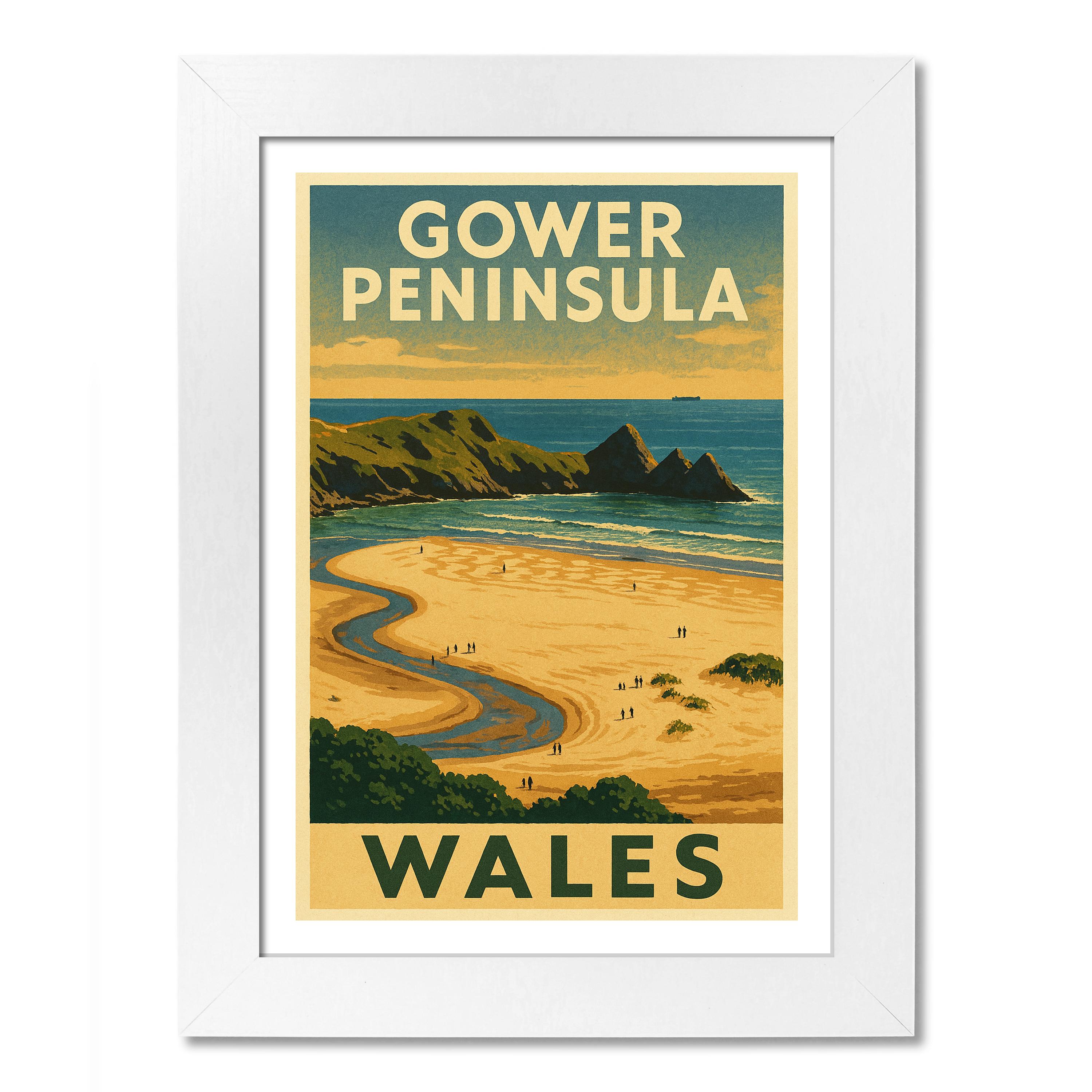Gower Peninsula Travel Poster - Picture 4 of 7