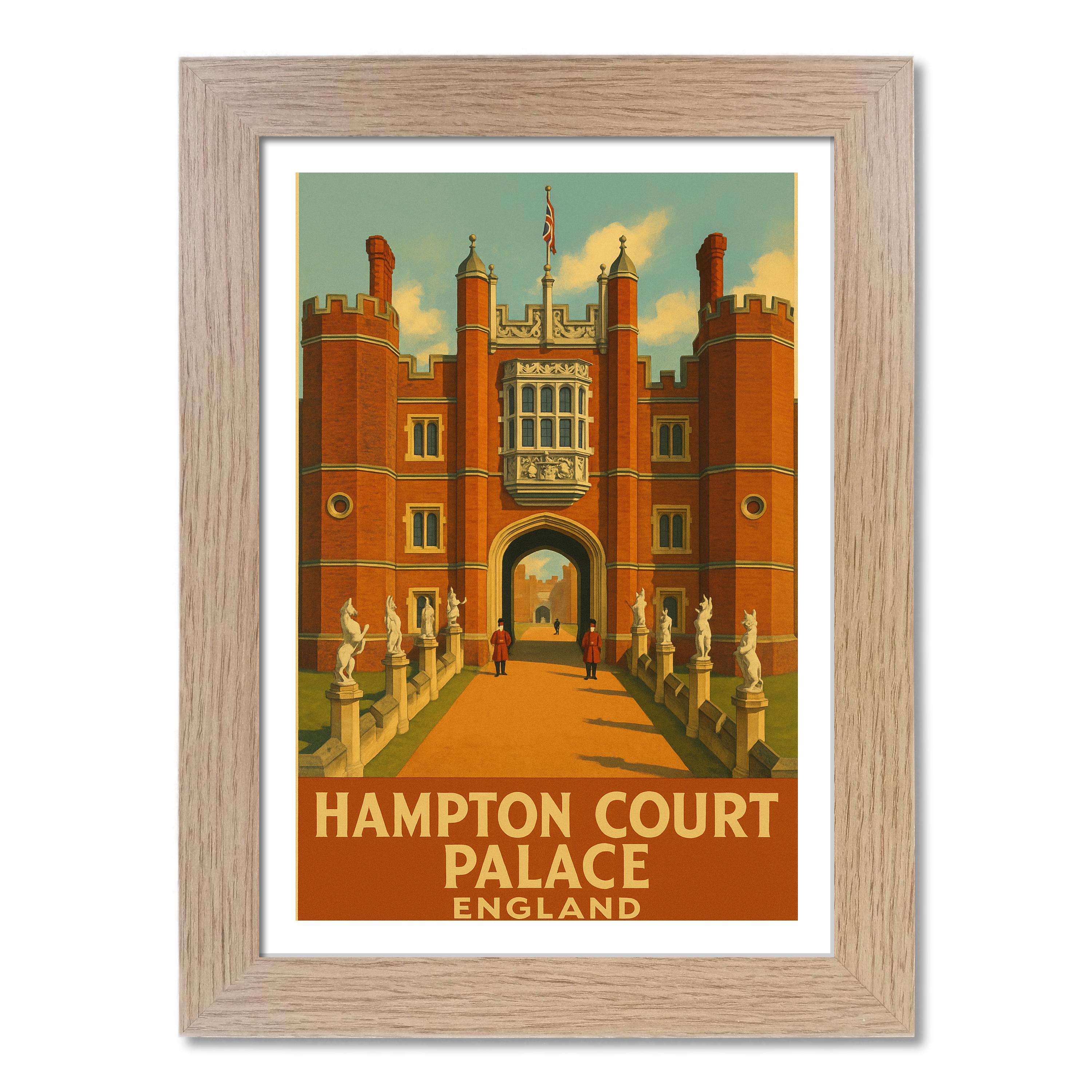 Hampton Court Palace Travel Poster - Picture 7 of 7