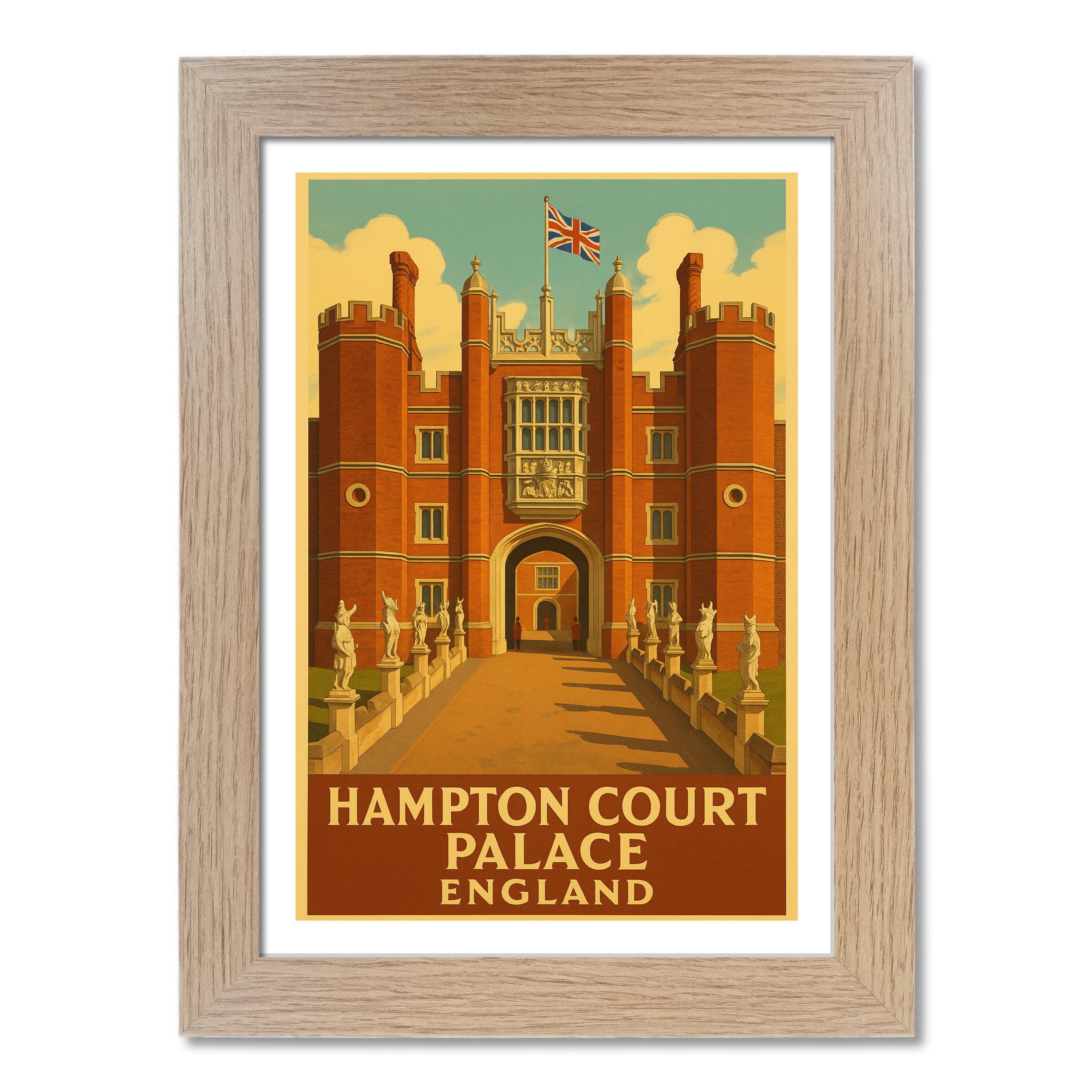 Hampton Court Palace Travel Poster - Picture 7 of 7