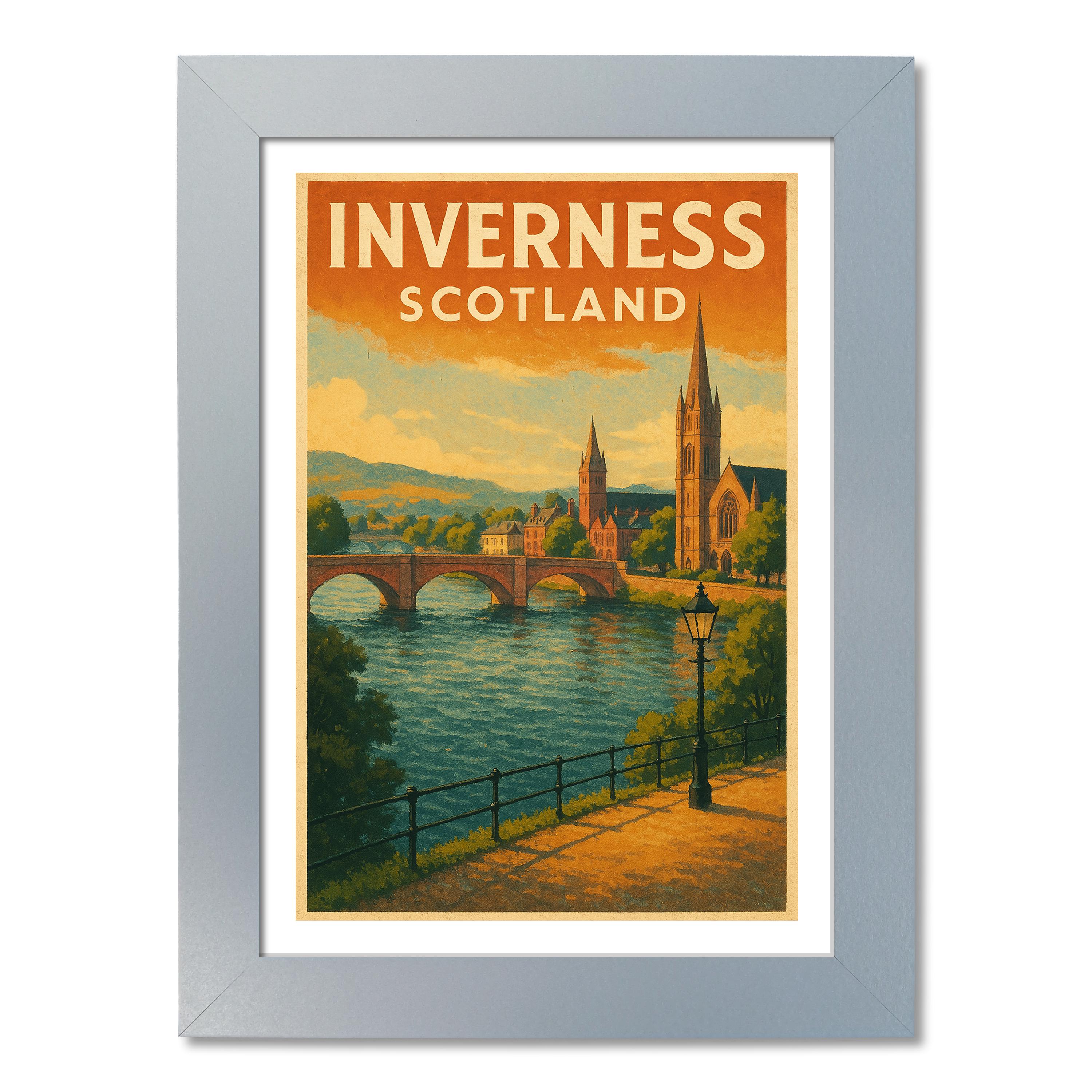 Inverness, Scotland Travel Poster. Wall Art Print - Picture 5 of 7