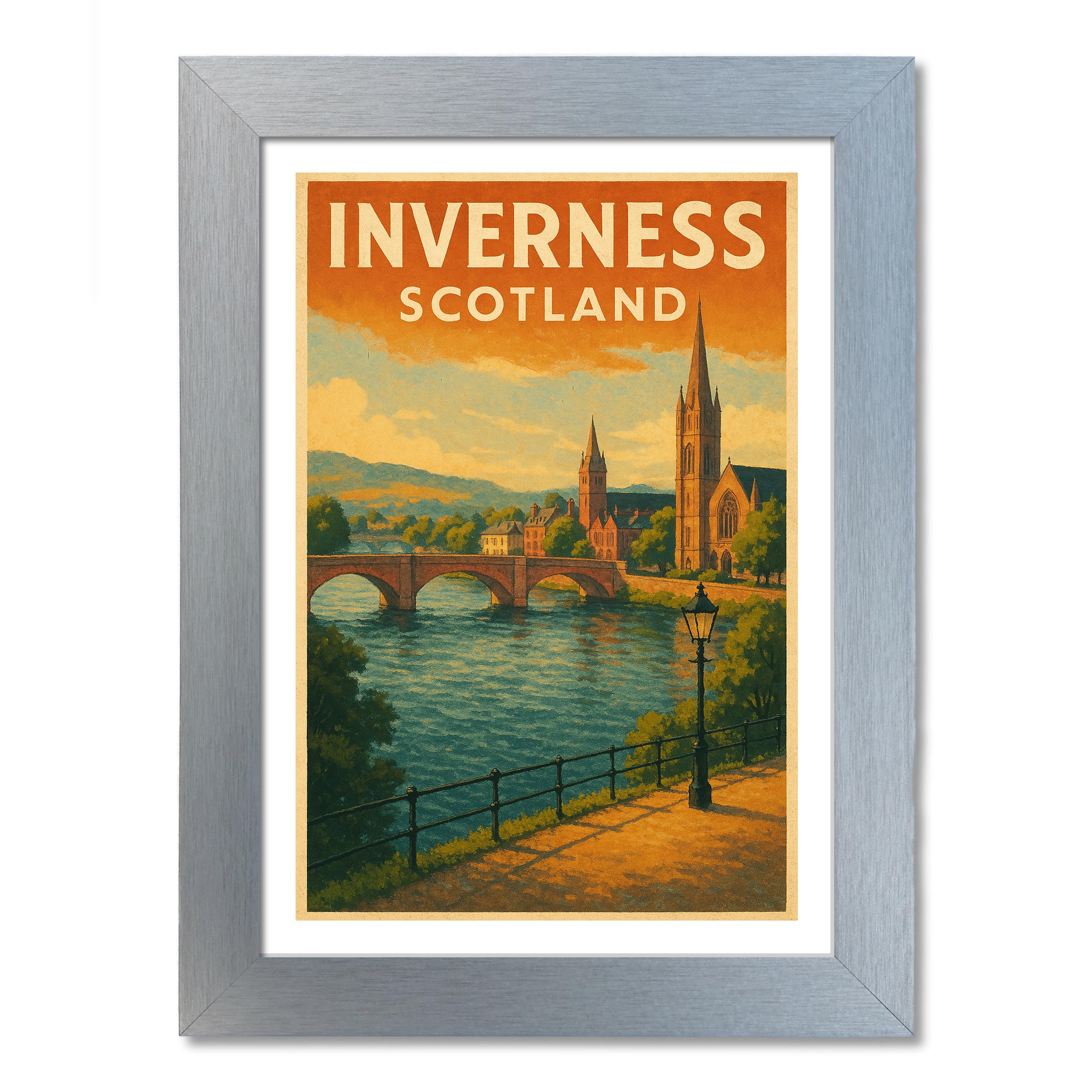 Inverness, Scotland Travel Poster. Wall Art Print - Picture 6 of 7