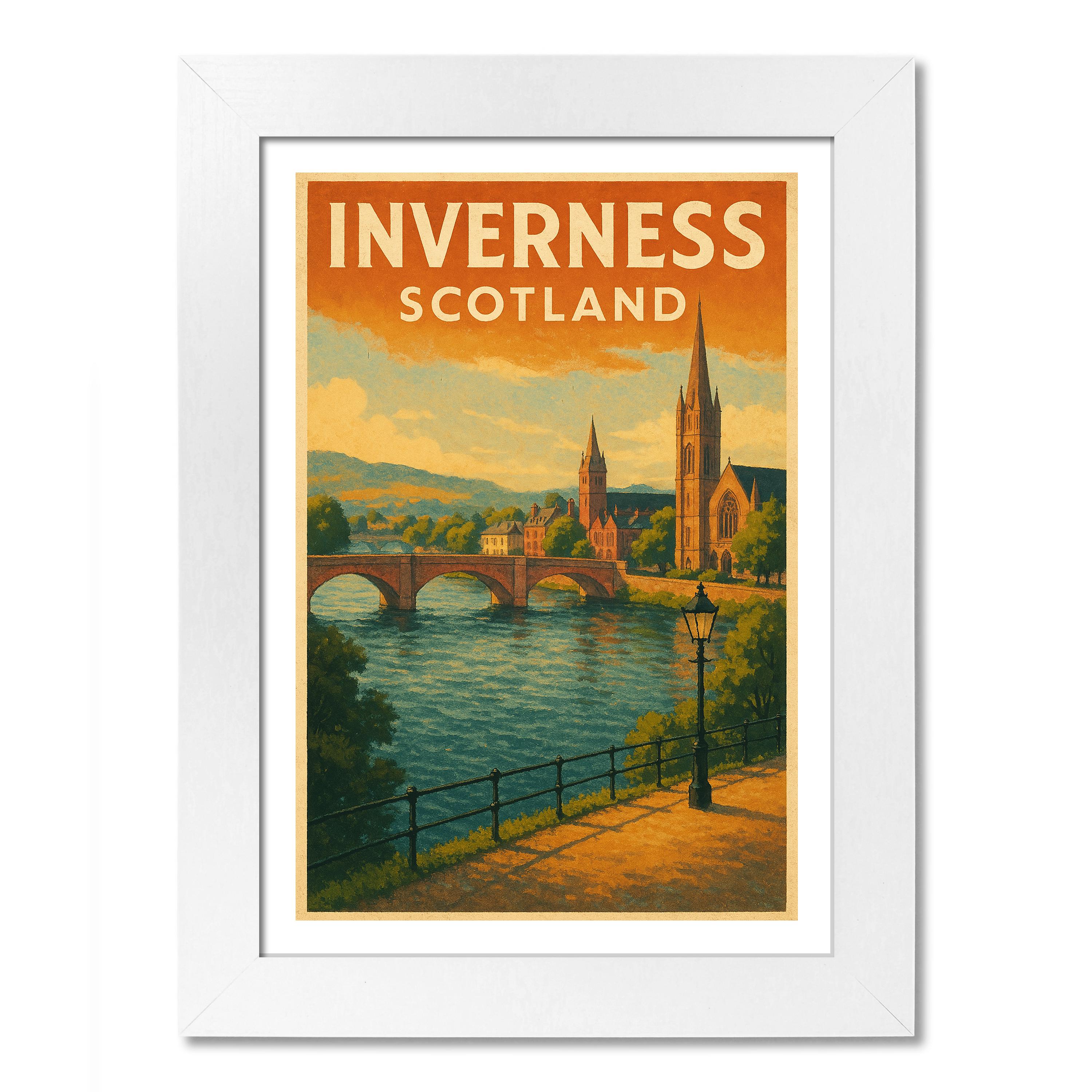 Inverness, Scotland Travel Poster. Wall Art Print - Picture 4 of 7