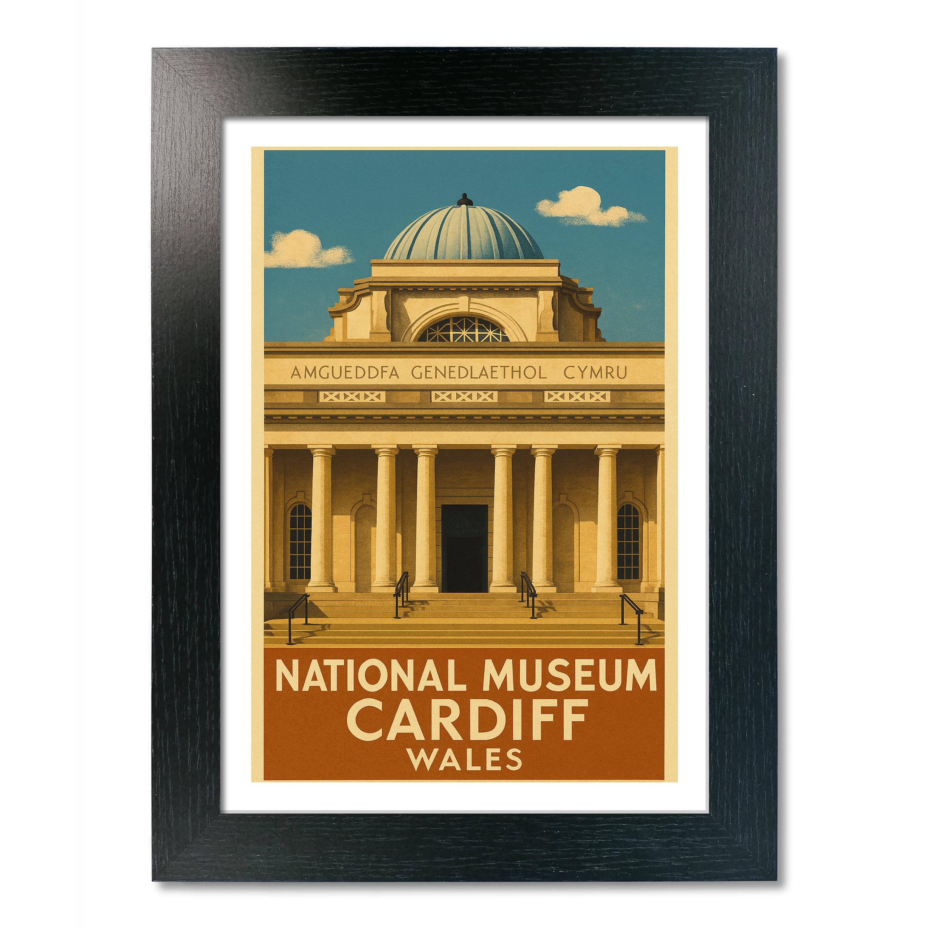 Póster de viaje del Museo Nacional de Cardiff - Imagen 3 de 7