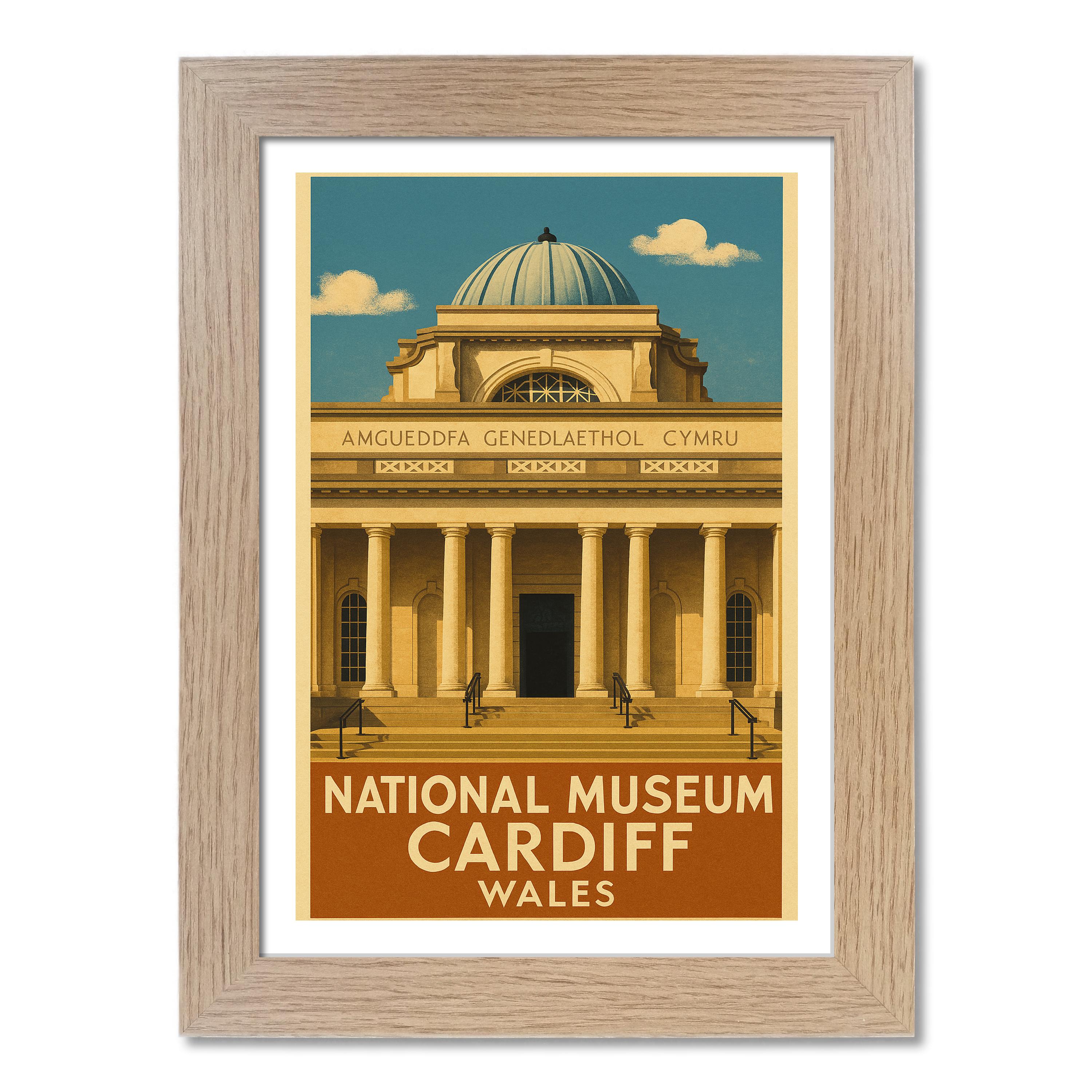 Póster de viaje del Museo Nacional de Cardiff - Imagen 7 de 7