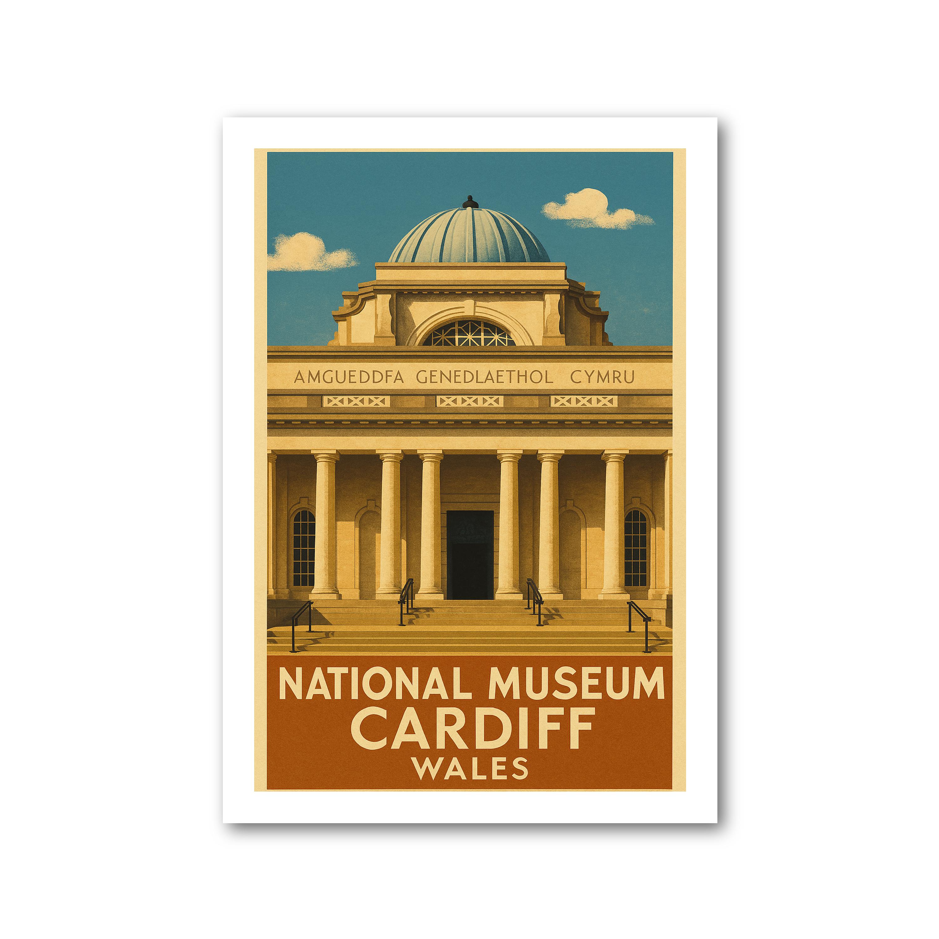 Póster de viaje del Museo Nacional de Cardiff - Imagen 2 de 7