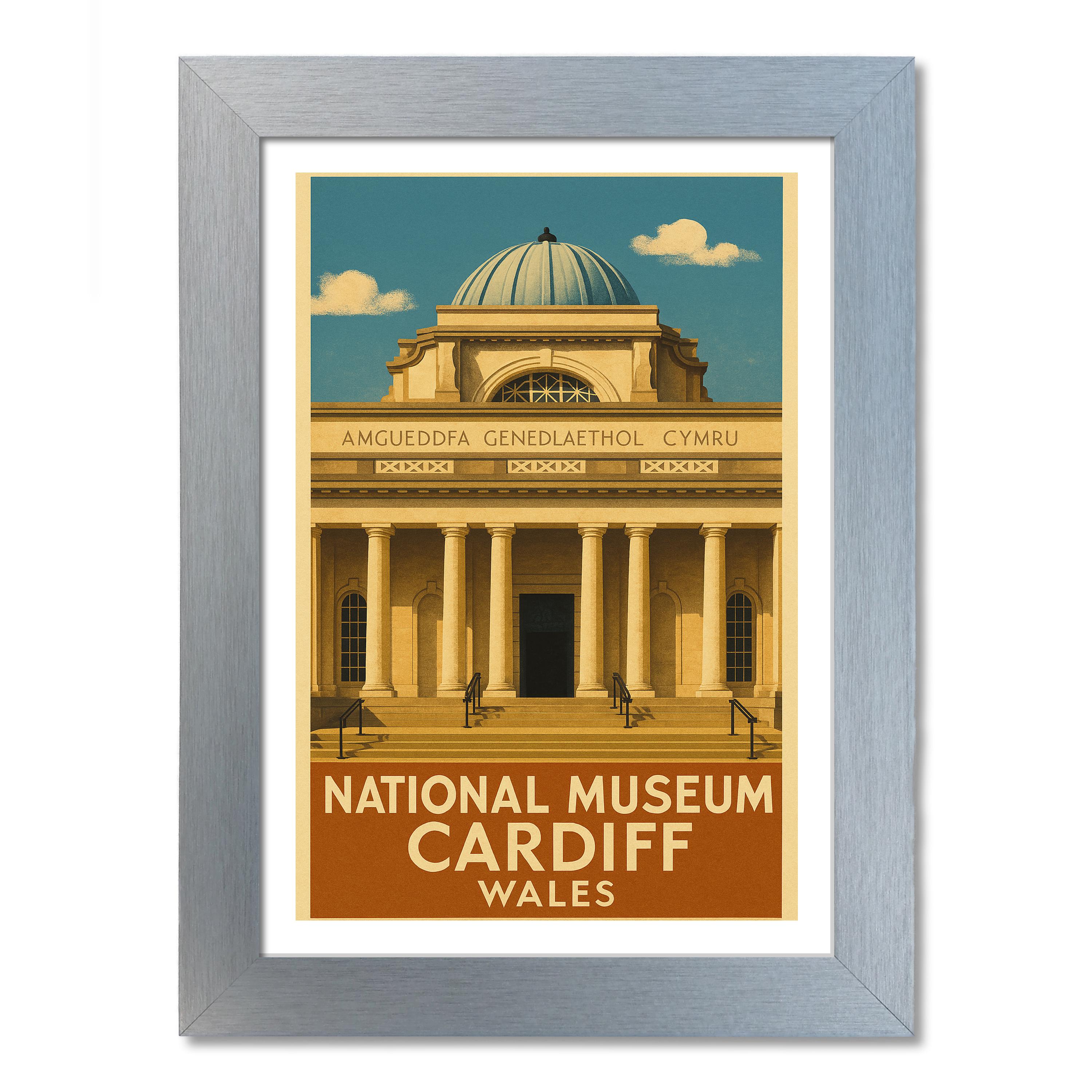 Póster de viaje del Museo Nacional de Cardiff - Imagen 6 de 7