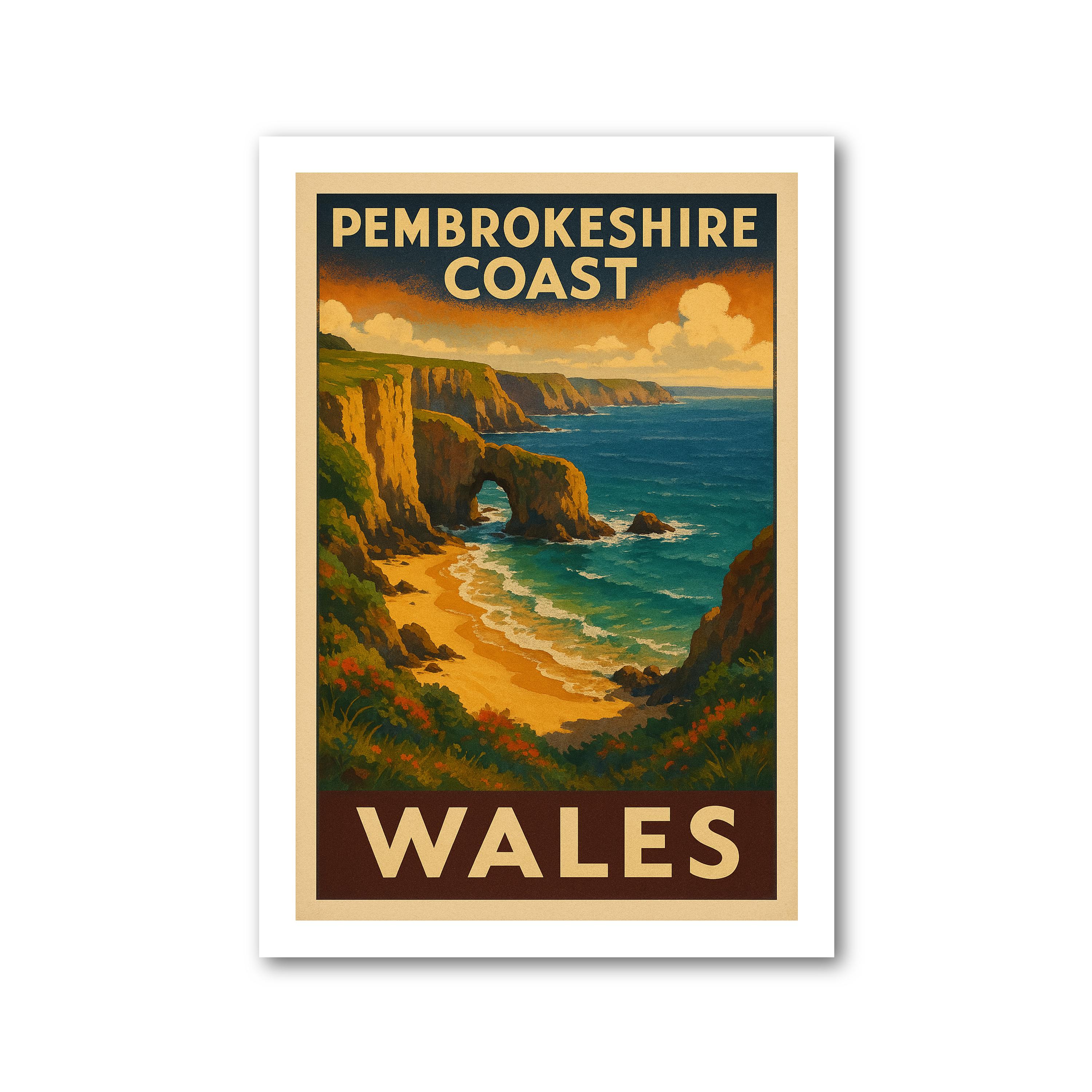 Póster de viaje de Pembrokeshire Coast - Imagen 2 de 7