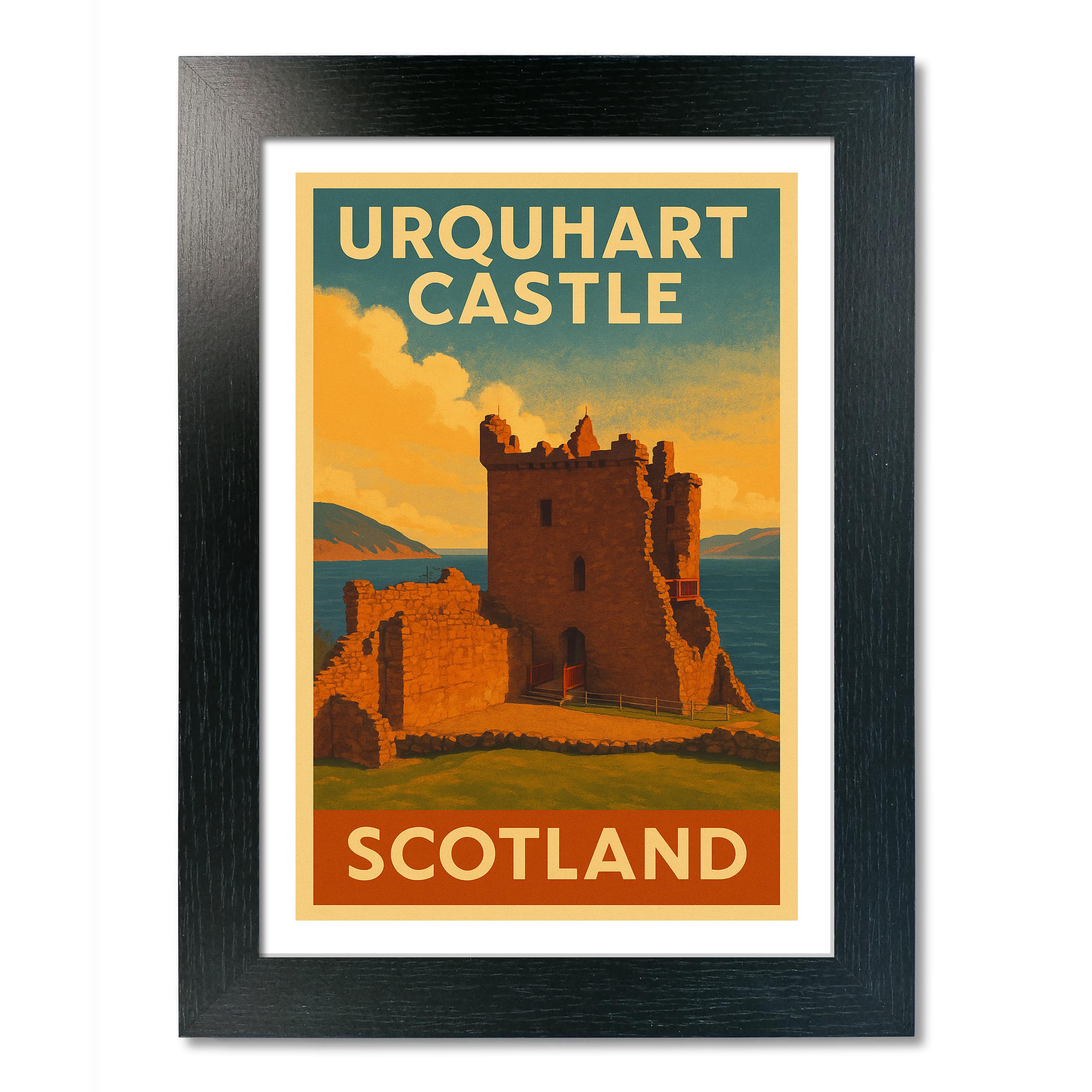 Urquhart Castle Travel Poster - Picture 3 of 7
