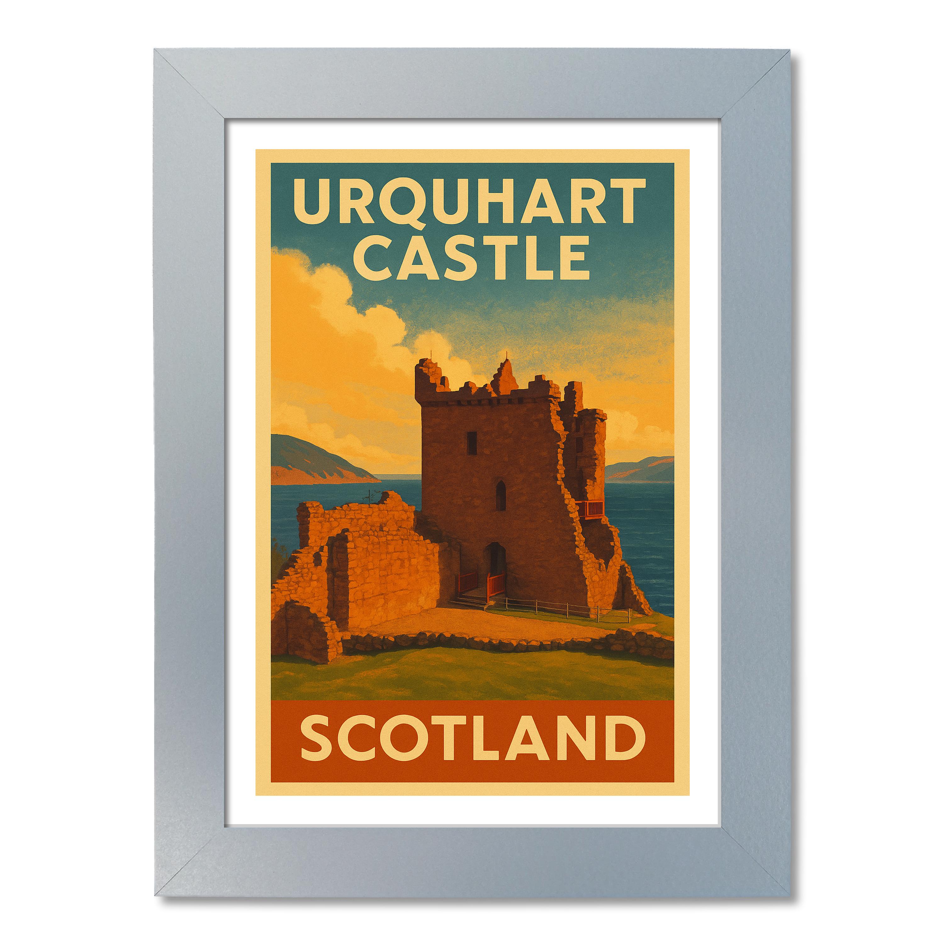 Urquhart Castle Travel Poster - Picture 5 of 7