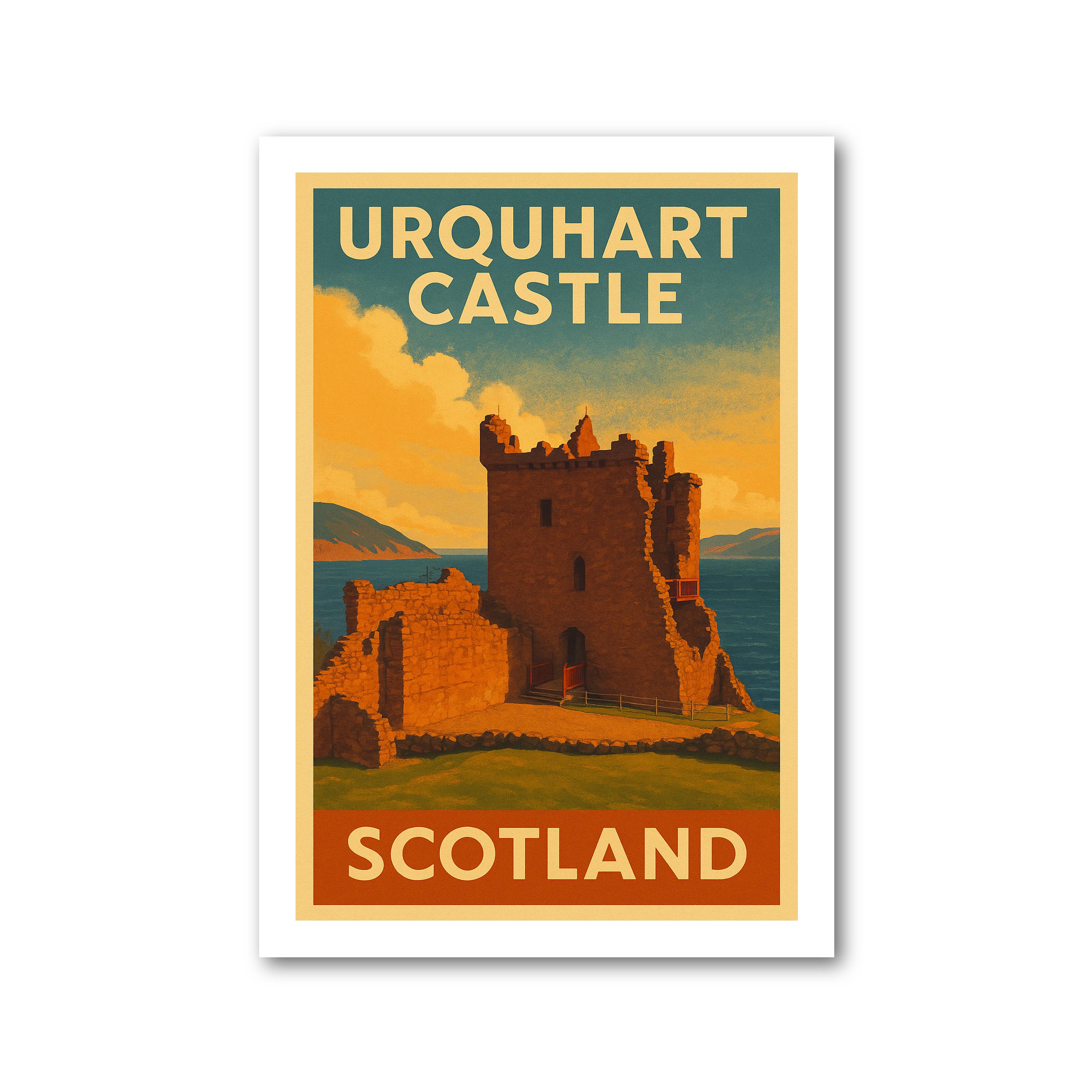 Urquhart Castle Travel Poster - Picture 2 of 7