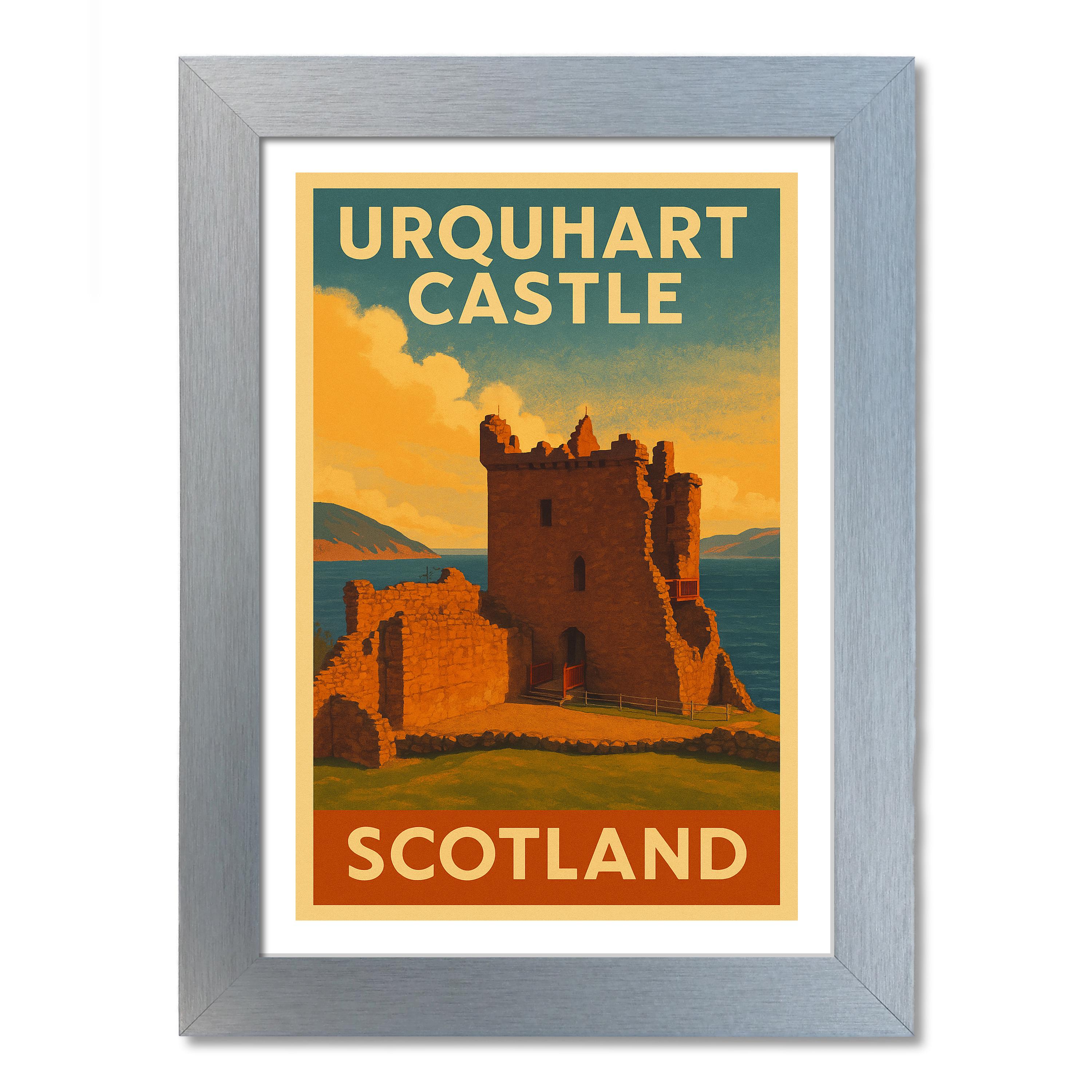 Urquhart Castle Travel Poster - Picture 6 of 7