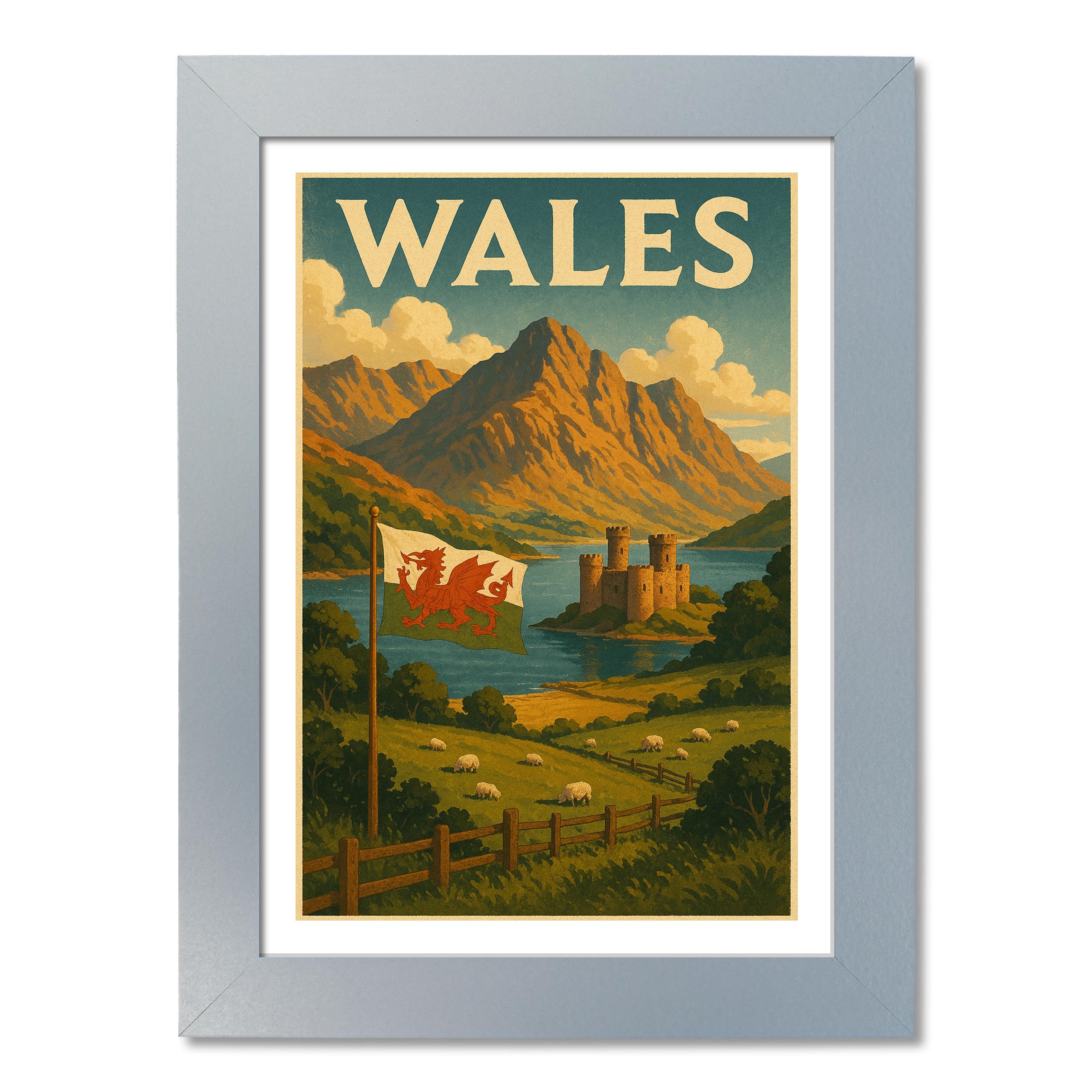 Póster de viaje de Gales - Imagen 5 de 7