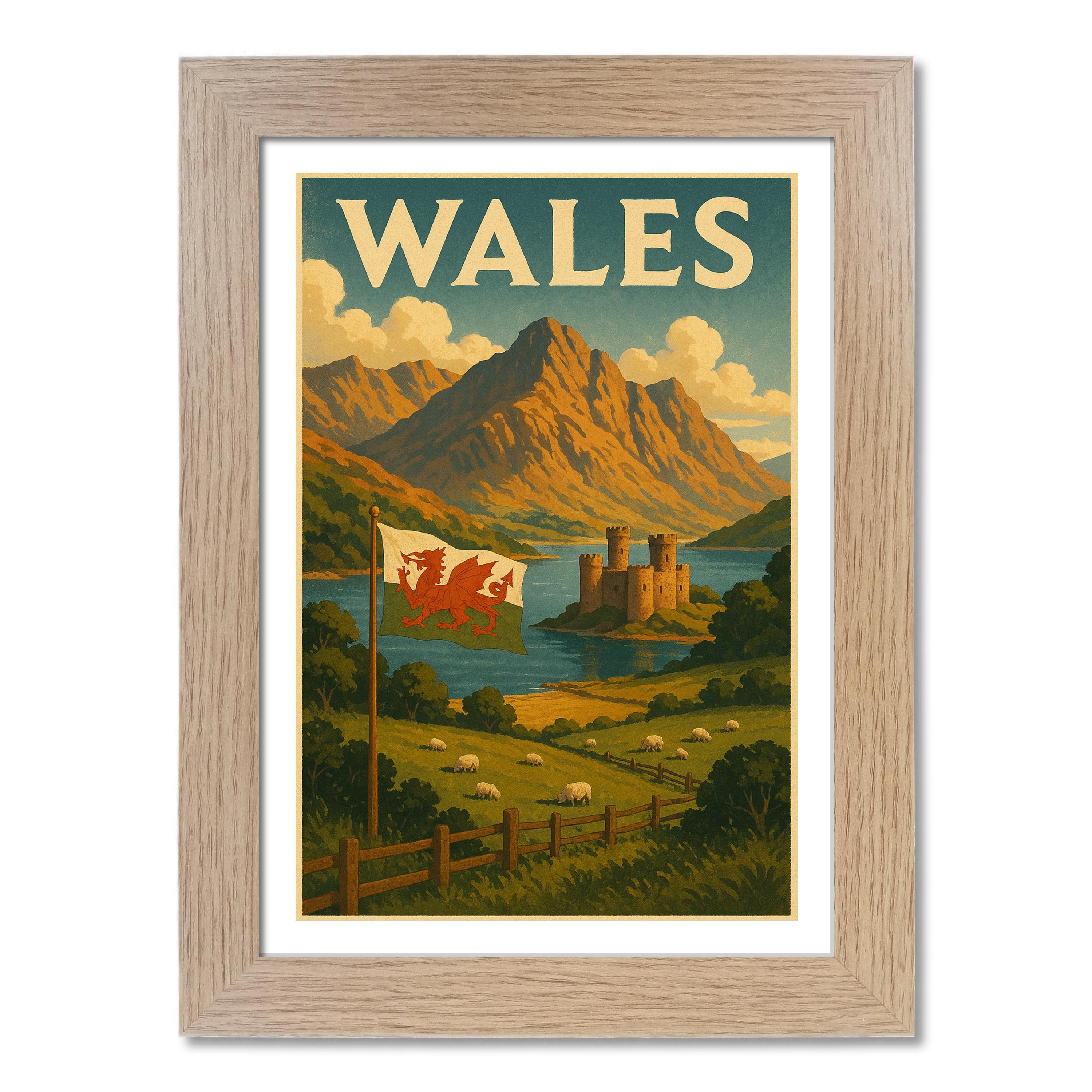 Póster de viaje de Gales - Imagen 7 de 7