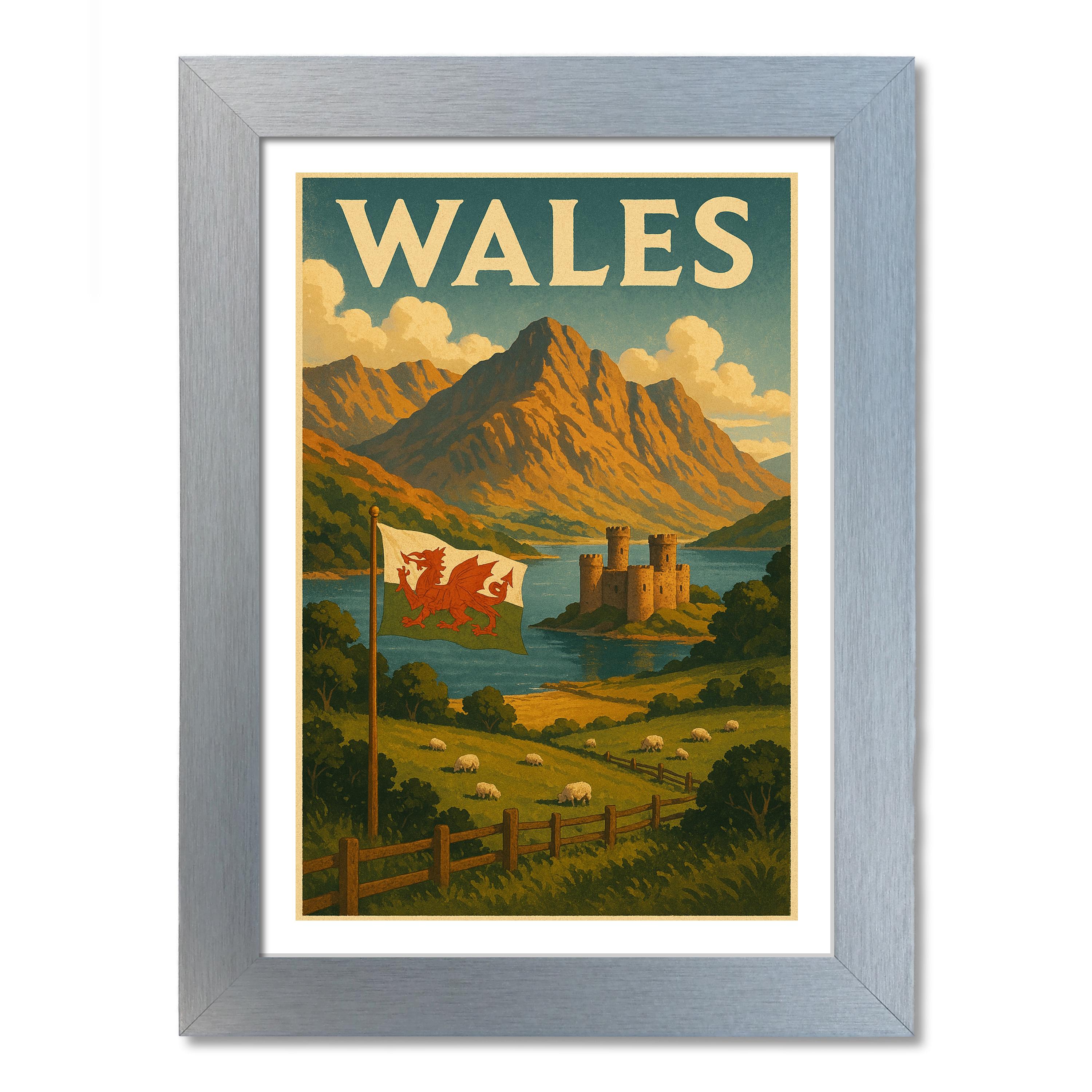 Póster de viaje de Gales - Imagen 6 de 7