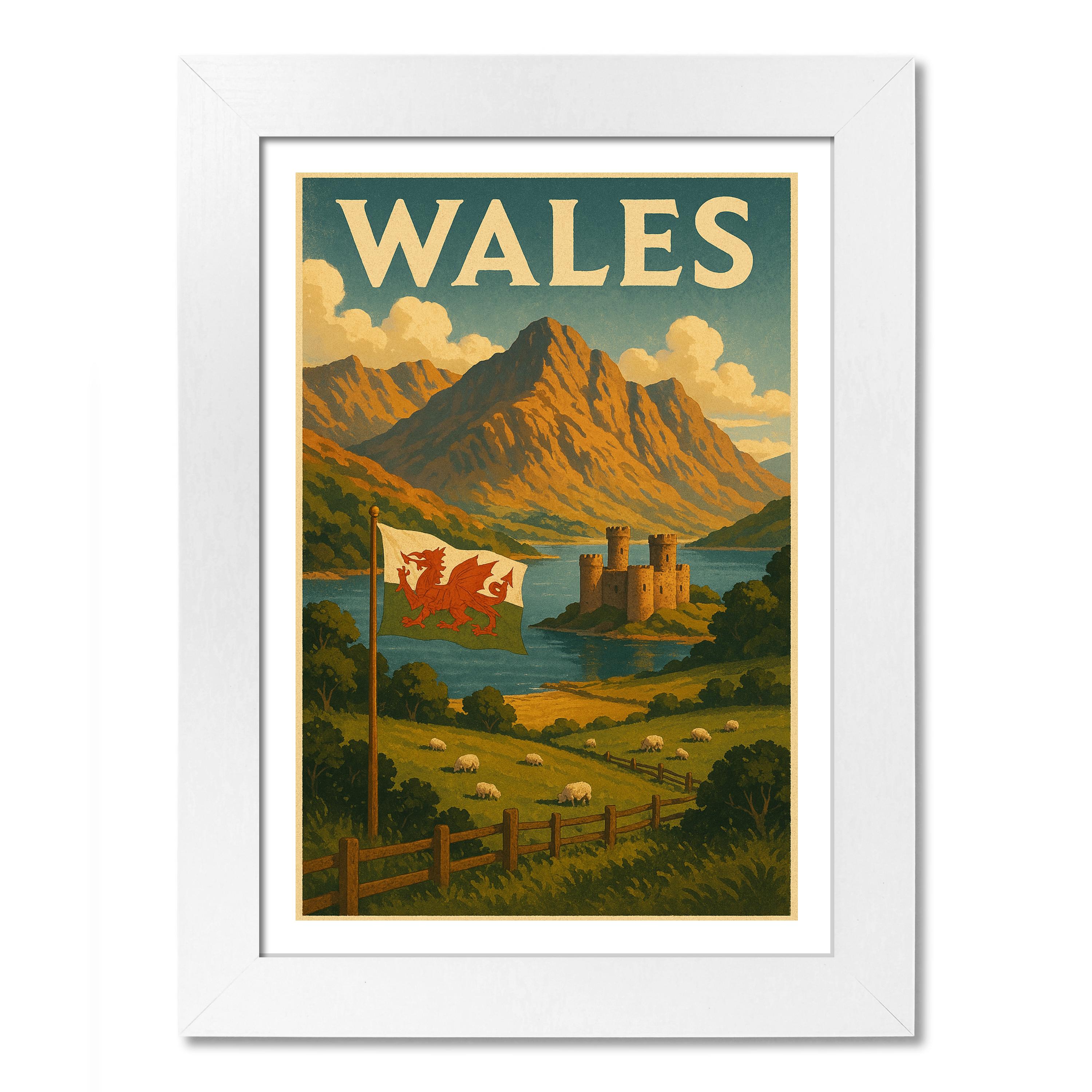 Póster de viaje de Gales - Imagen 4 de 7