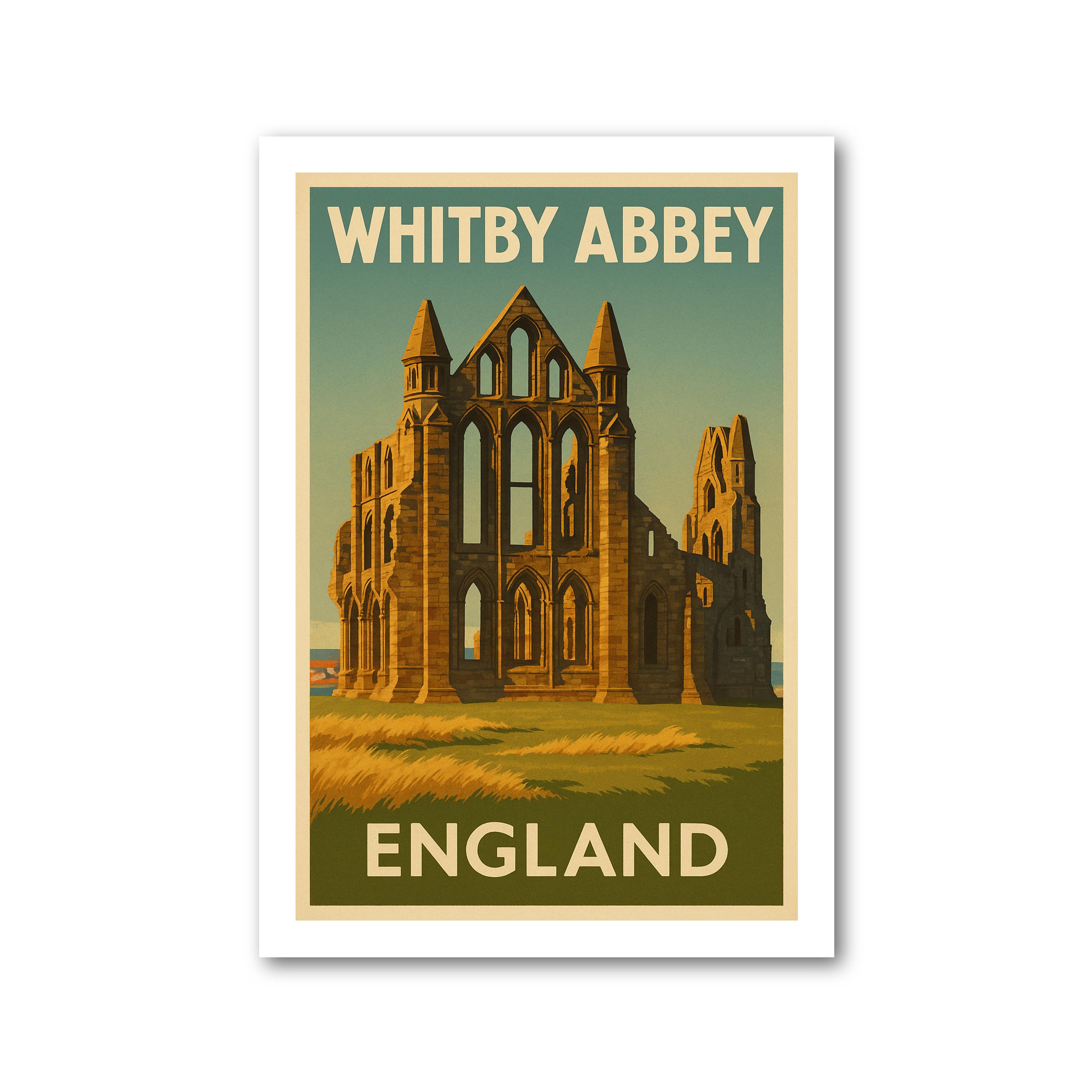 Whitby Abbey Travel Poster - Picture 2 of 7